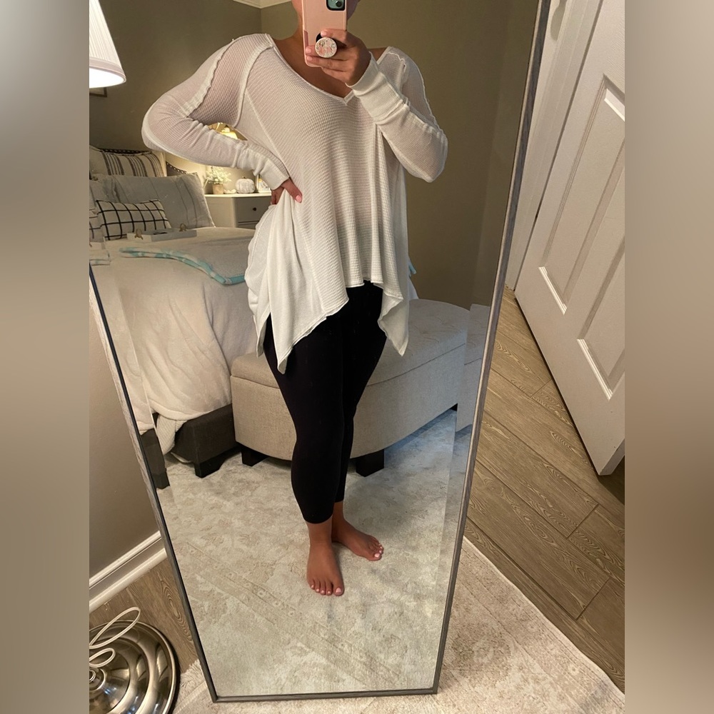Free People Waffle Knit
